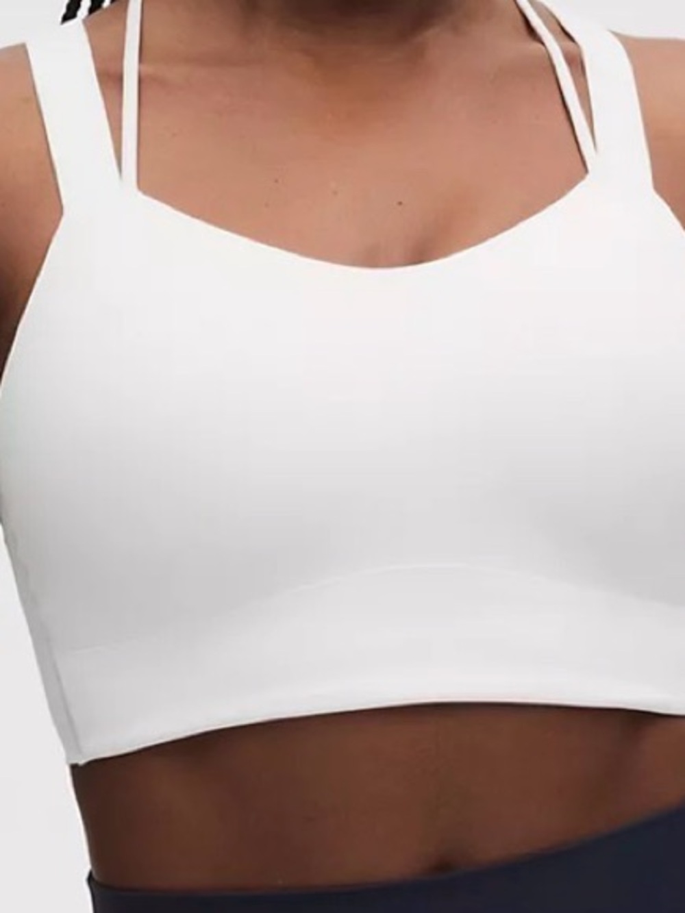 lululemon athletica White Double-Strap Sports Bra